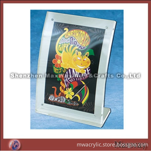 Clear Finely Designed Elegant 5"*7" Desk Top Acrylic Photo Frame